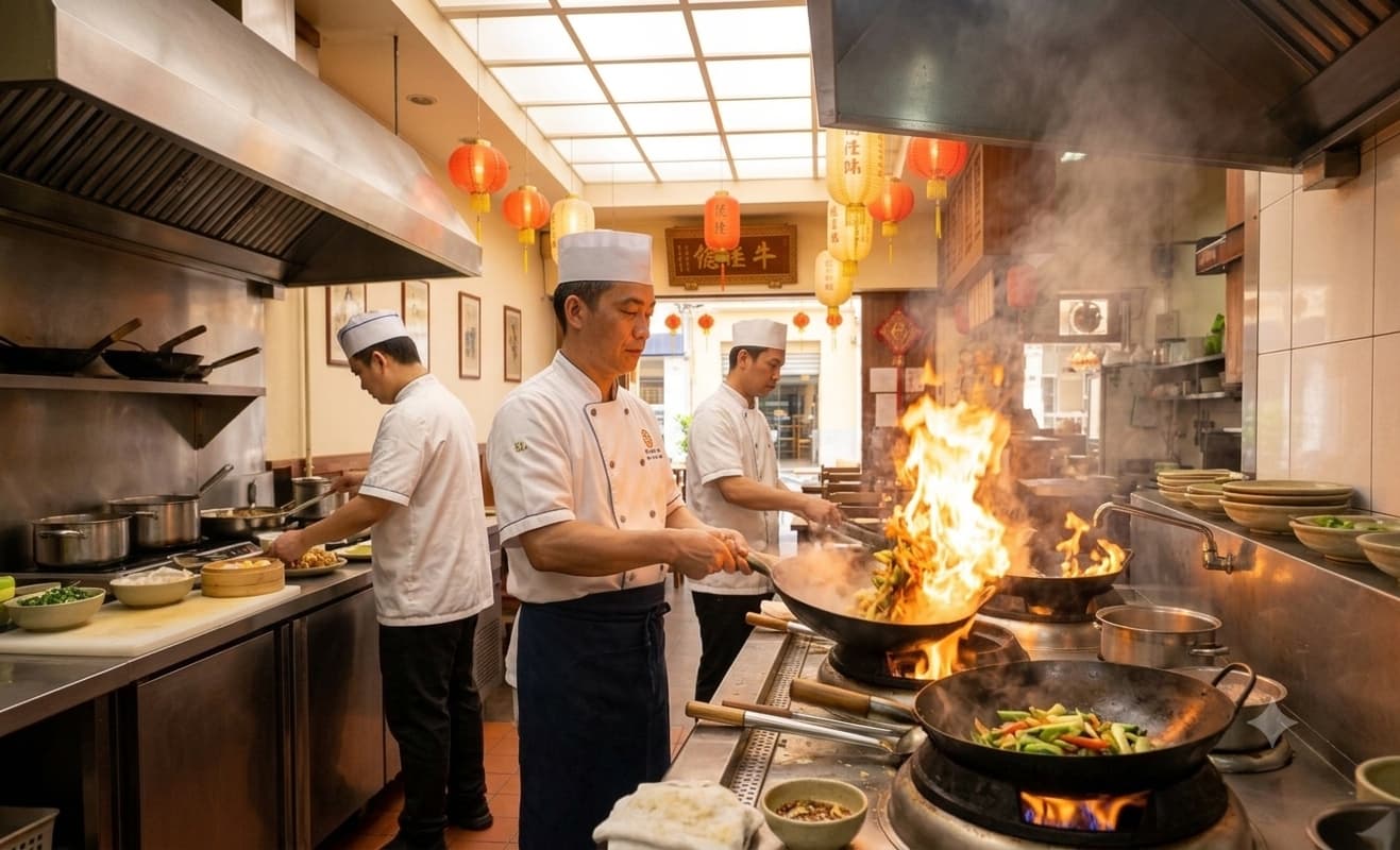 Cocina del restaurante